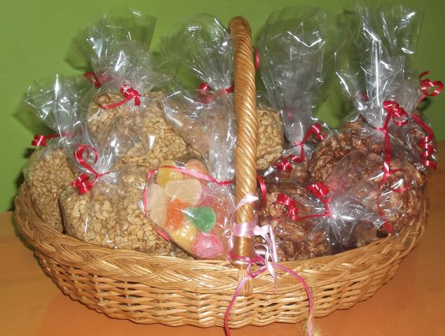girasol, nuez y gomitas